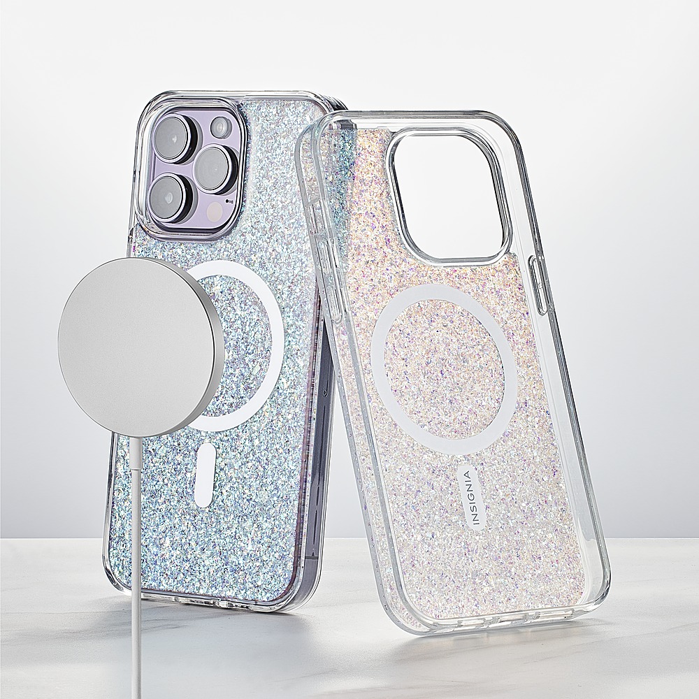 Insignia - Hard-Shell Case for iPhone 14 Pro Max - Abstract Glitter