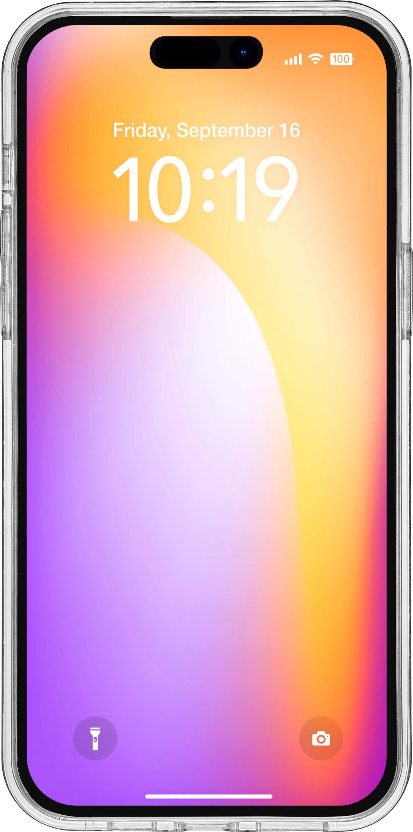 Alt View 19. Insignia™ - Hard-Shell Case with MagSafe for iPhone 14 Pro Max - Pink Glitter.