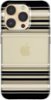Insignia™ - Hard-Shell Case for iPhone 14 Pro Max - Black and Gold Stripe