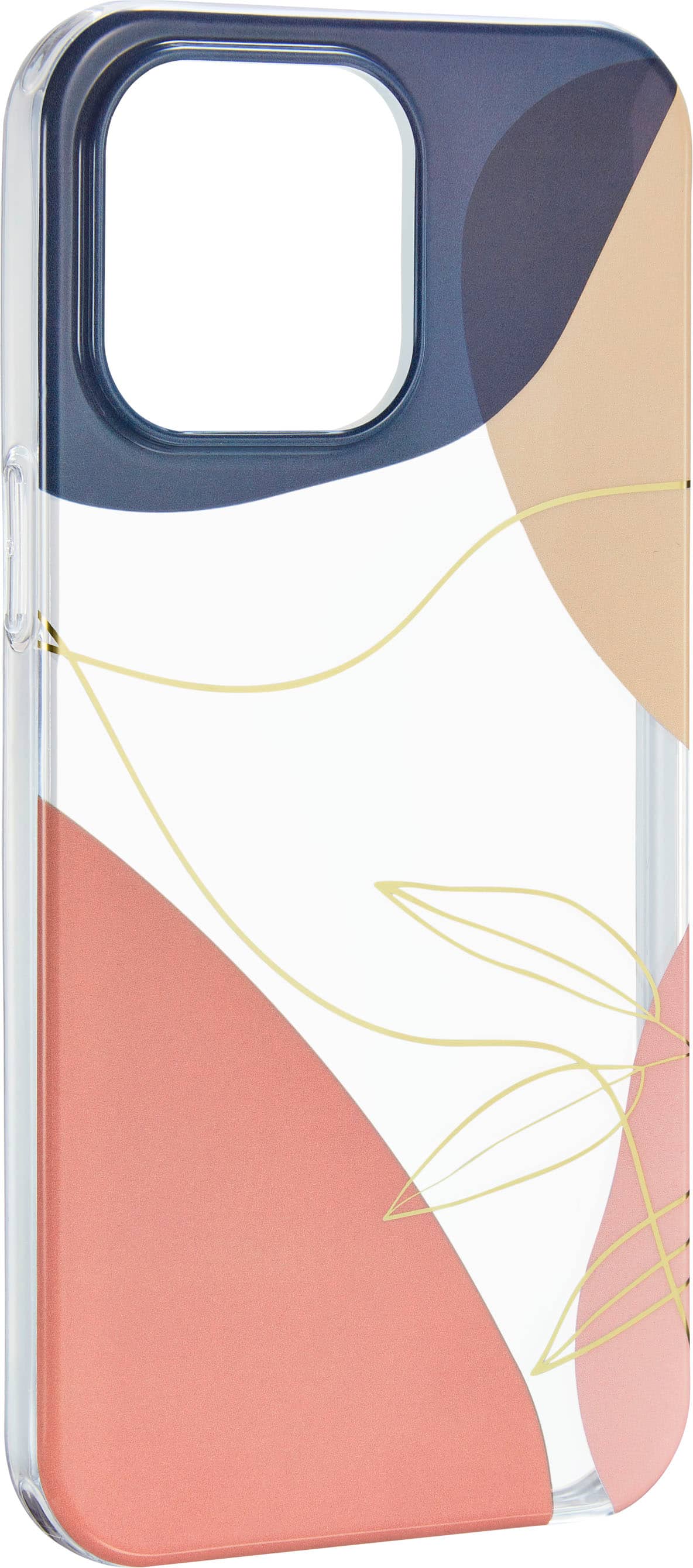Angle. Insignia™ - Hard-Shell Case for iPhone 14 Pro Max - Abstract.