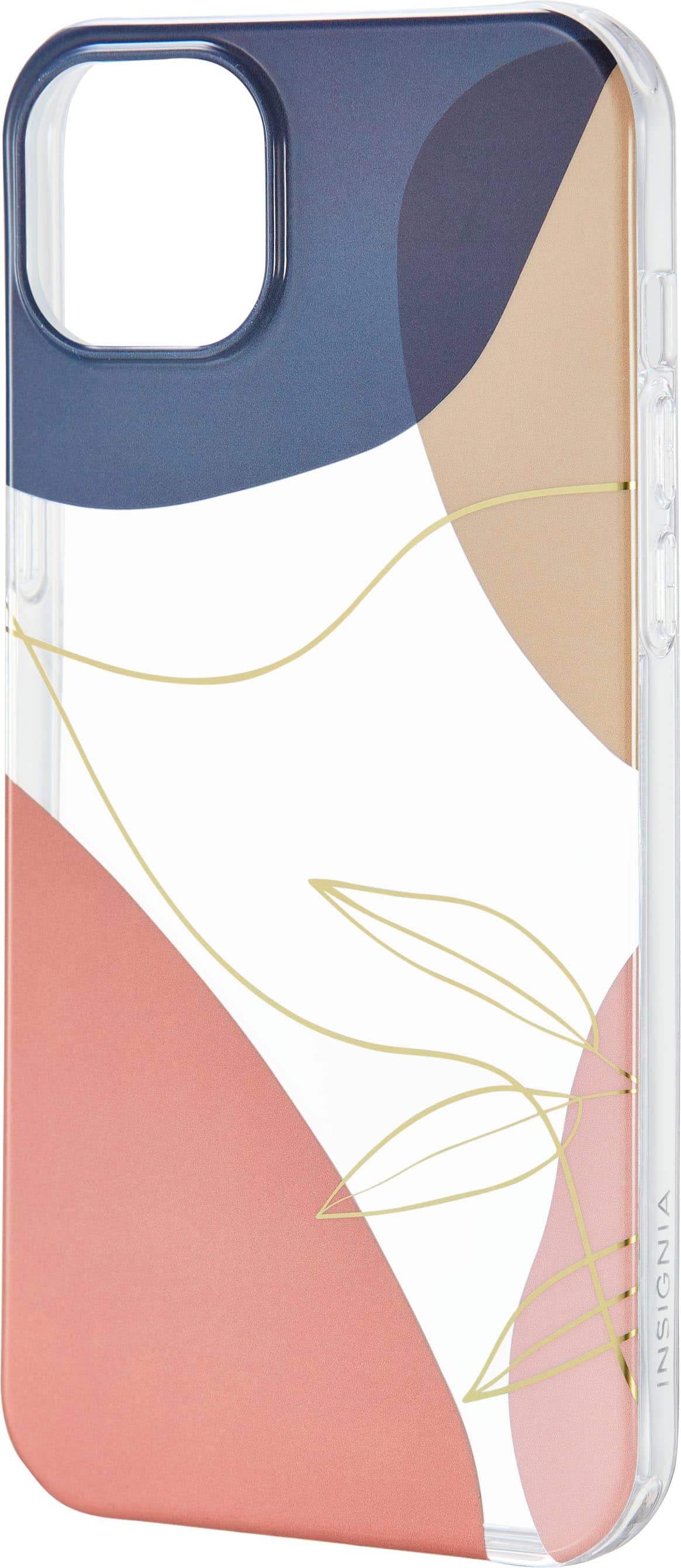 Left. Insignia™ - Hard-Shell Case for iPhone 14 Plus - Abstract.