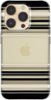 Insignia™ - Hard-Shell Case for iPhone 14 Pro - Black and Gold Stripe