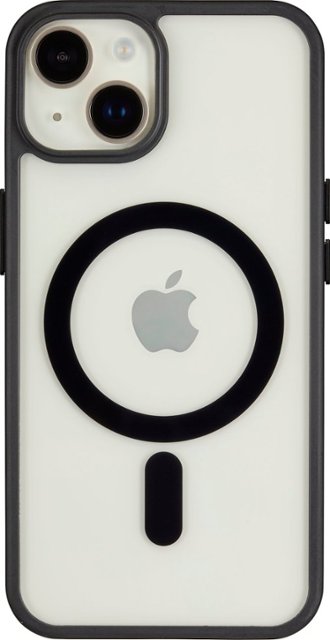 Front Zoom. Insignia™ - Hard-Shell Case with MagSafe for iPhone 14 Plus - Clear/Black.
