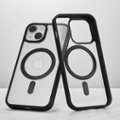 Alt View Zoom 12. Insignia™ - Hard-Shell Case with MagSafe for iPhone 14 Plus - Clear/Black.