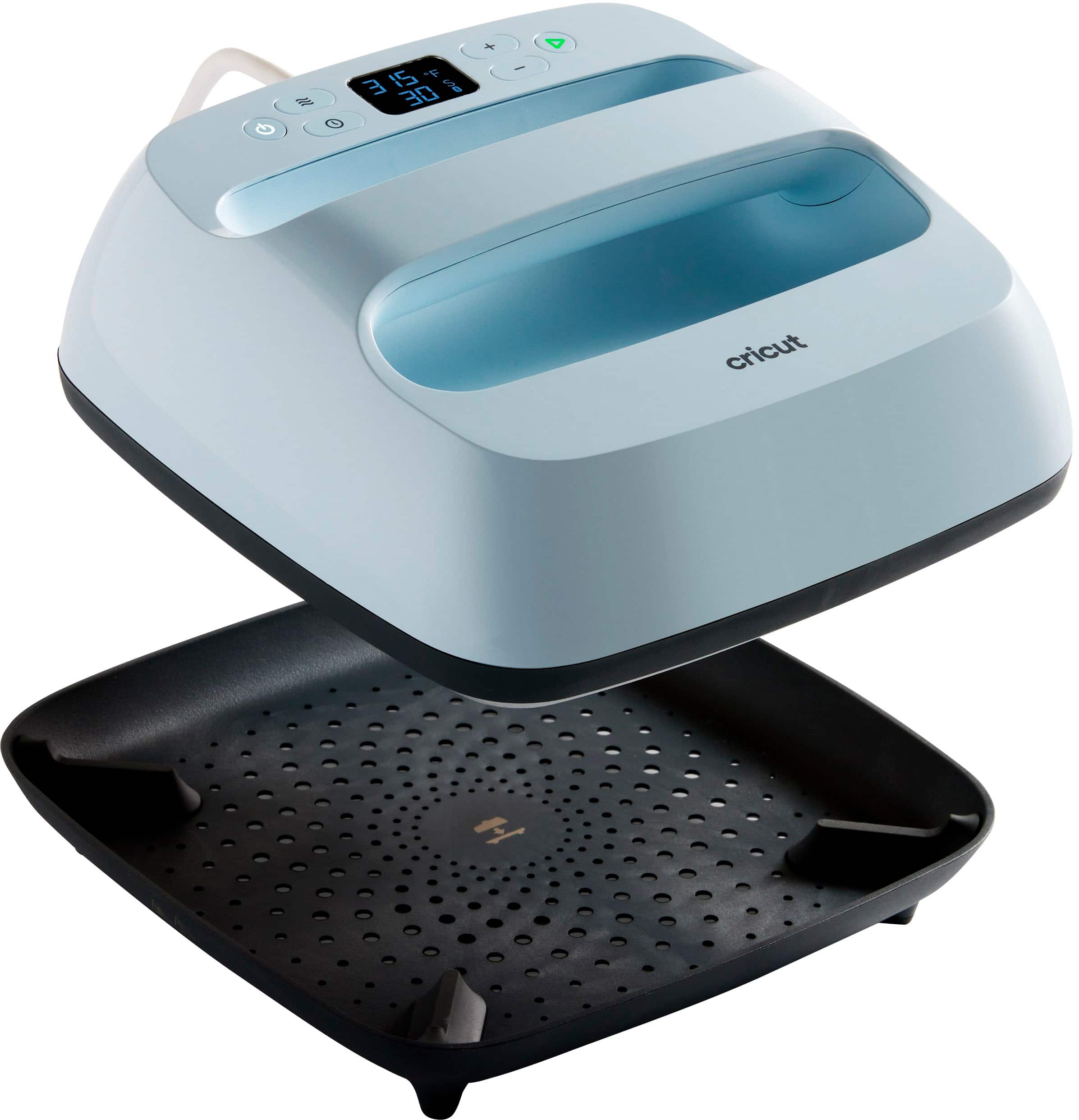 Alt View 12. Cricut - EasyPress 3 9" x 9" - Zen Blue.