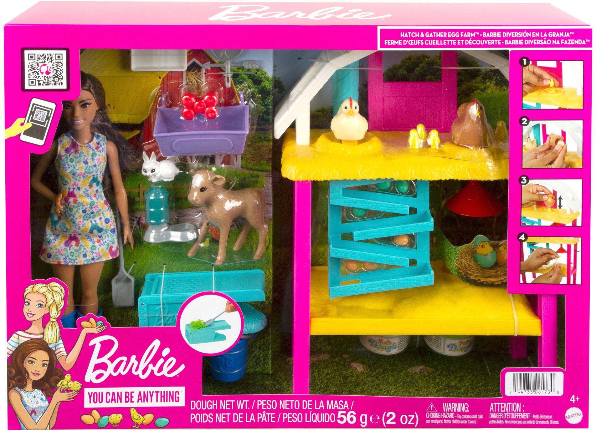 Barbie Hatch Gather Egg Farm with Doll HGY88 Best Buy