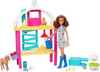 Barbie - Hatch & Gather Egg Farm with Doll - Front_Zoom