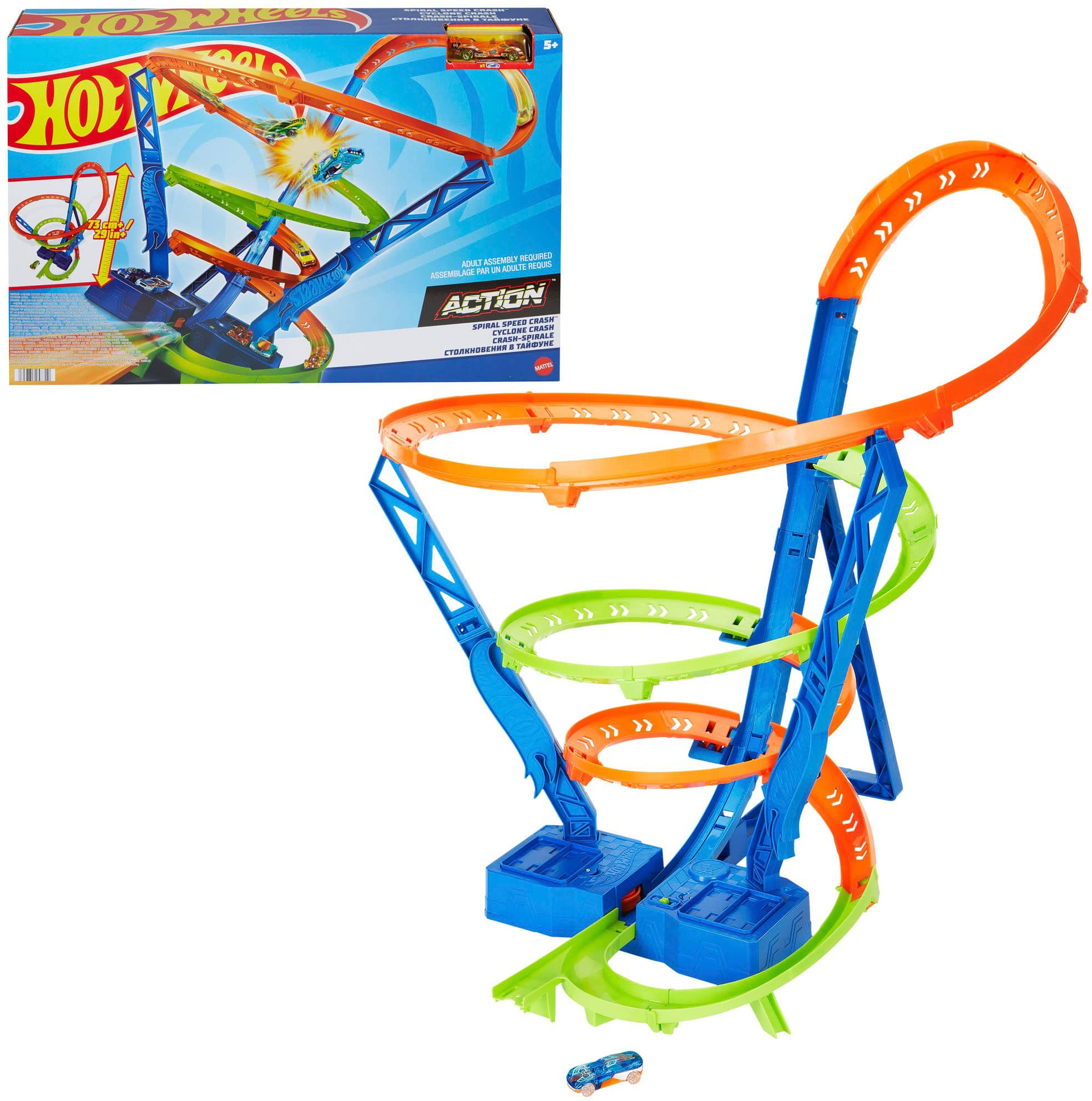 Hot Wheels Track Builder - Coffret Spirale Infernale Mattel : King