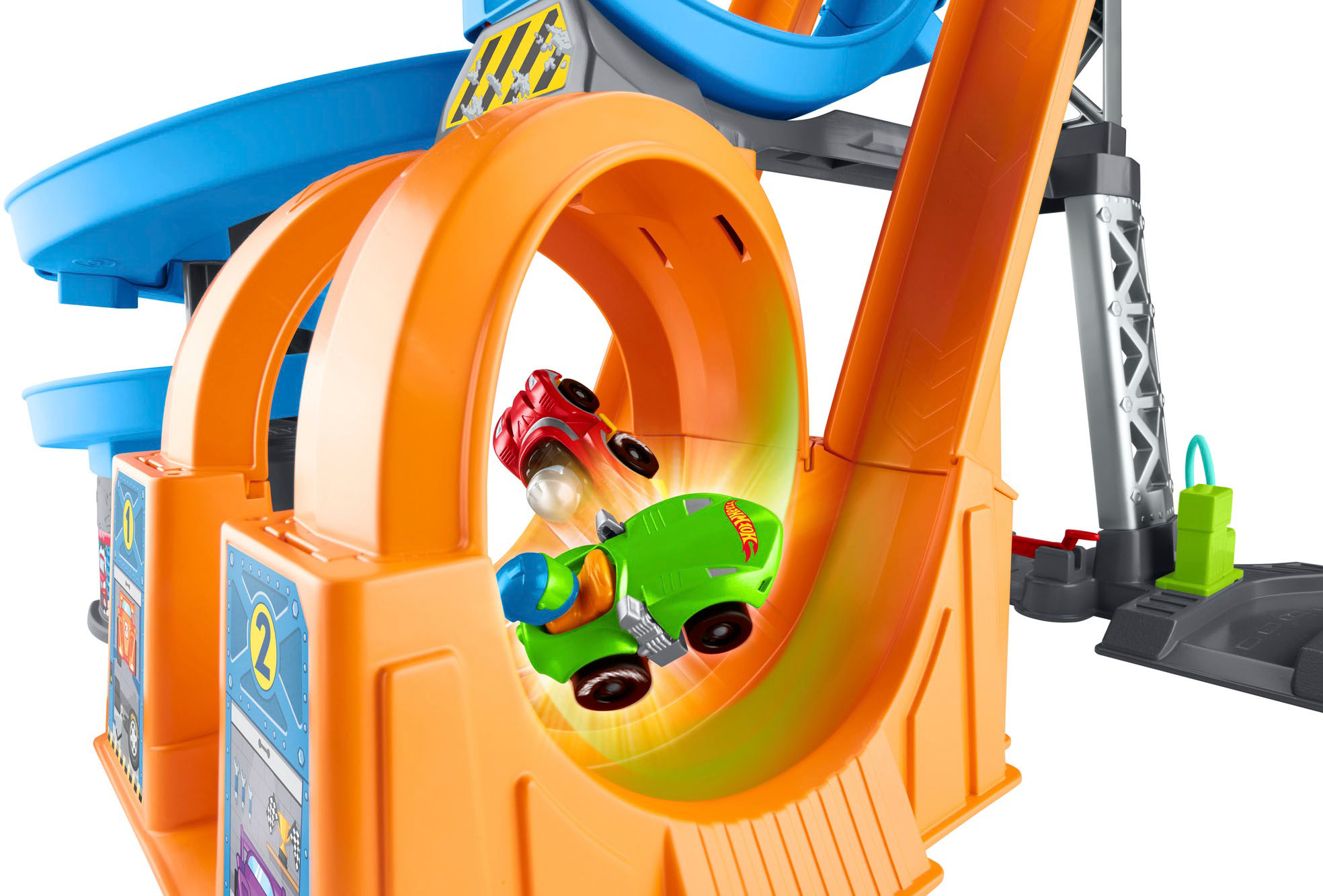 Best Buy: Hot Wheels Racing Loops Tower by Little People Blue/Orange HFG46
