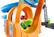 Alt View 22. Hot Wheels - Racing Loops Tower by Little People - Blue/Orange.