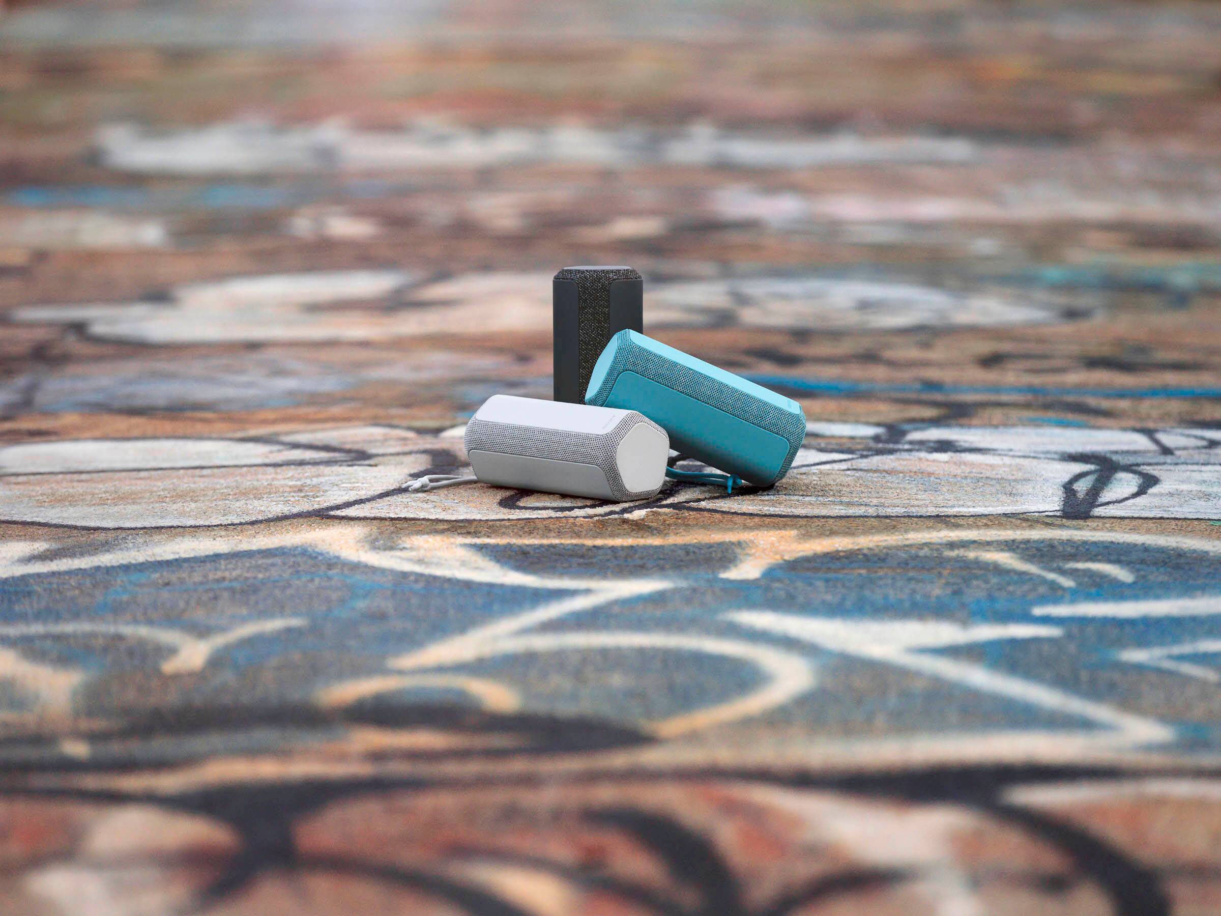 Alt View 18. Sony - XE200 Portable Waterproof and Dustproof Bluetooth Speaker - Light Gray.