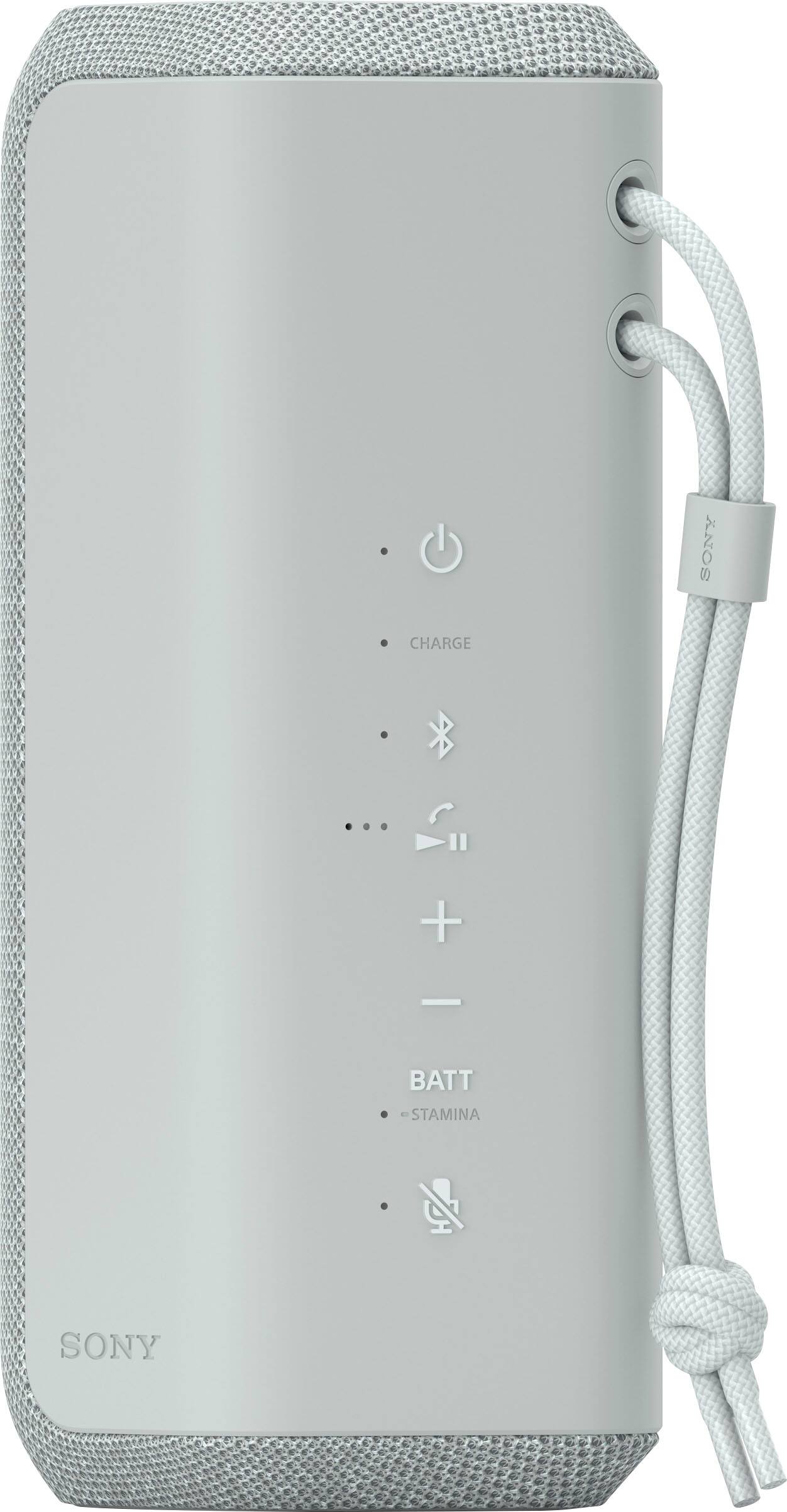 Left. Sony - XE200 Portable Waterproof and Dustproof Bluetooth Speaker - Light Gray.