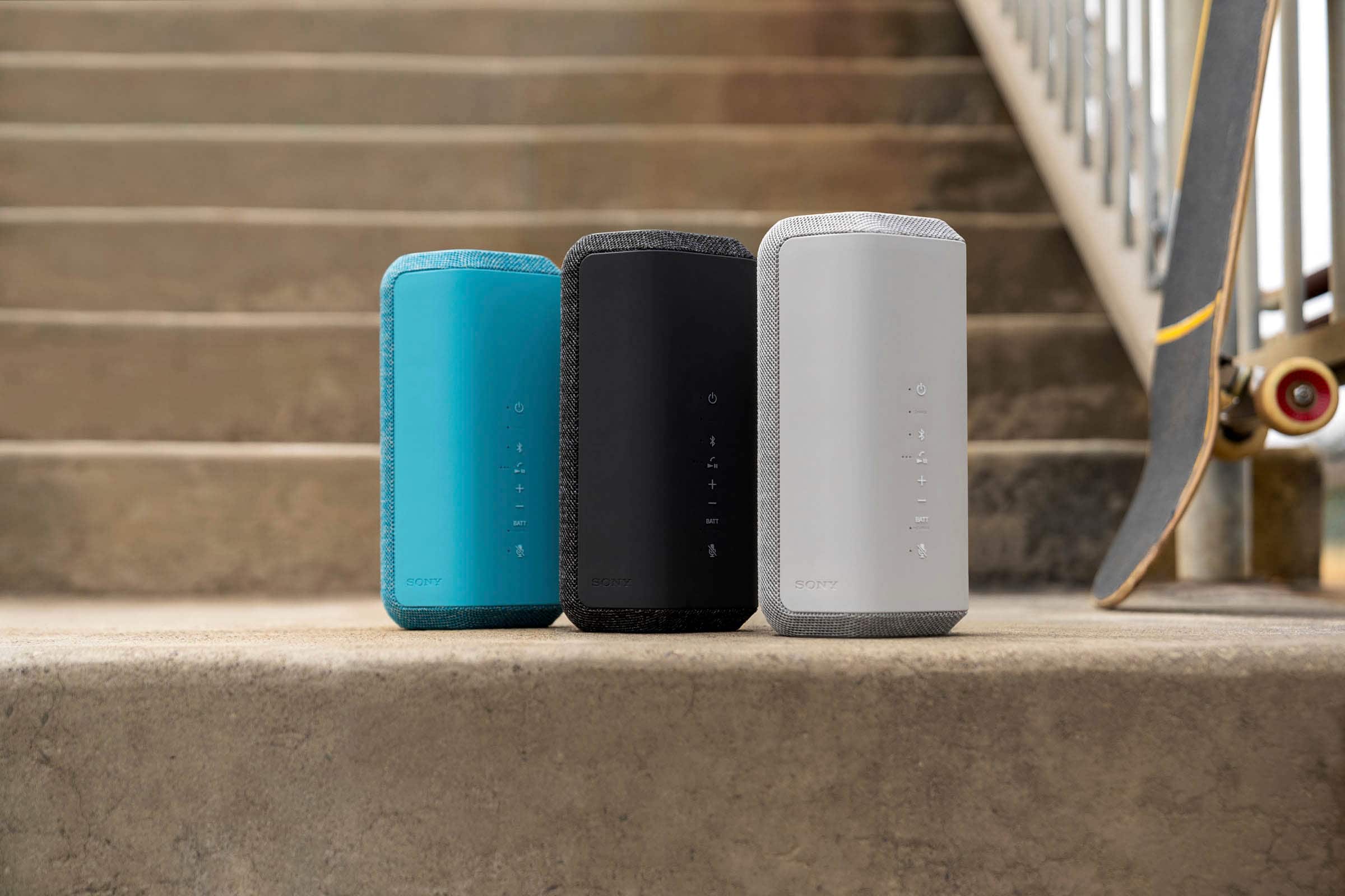 Alt View 13. Sony - XE300 Portable Waterproof and Dustproof Bluetooth Speaker - Blue.