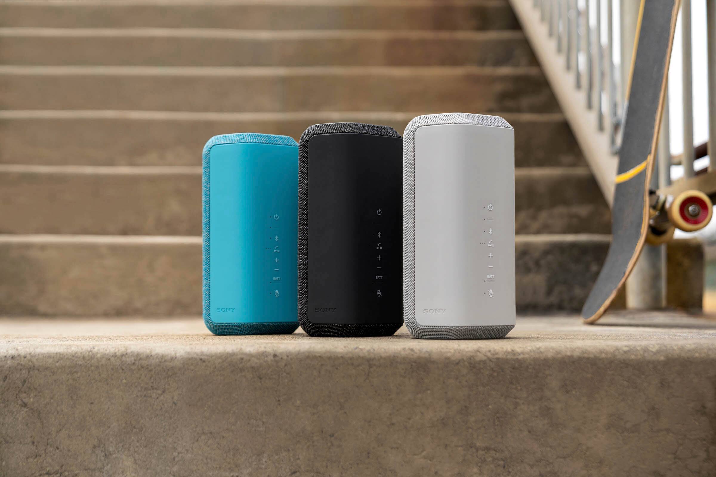 Alt View 13. Sony - XE300 Portable Waterproof and Dustproof Bluetooth Speaker - Blue.