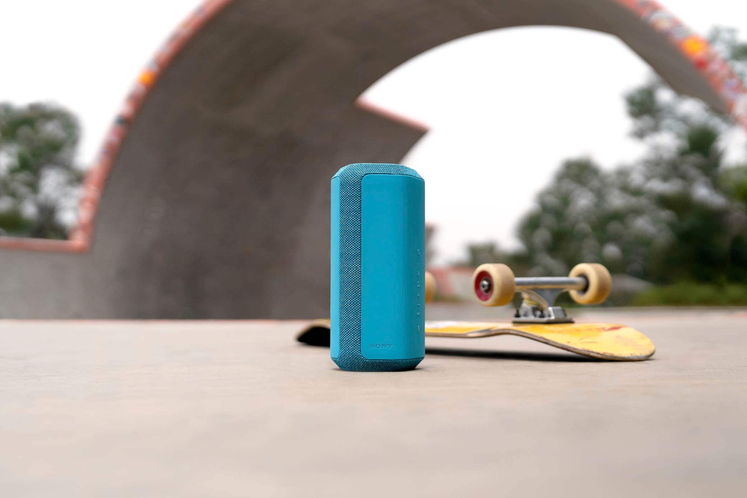 Alt View 14. Sony - XE300 Portable Waterproof and Dustproof Bluetooth Speaker - Blue.