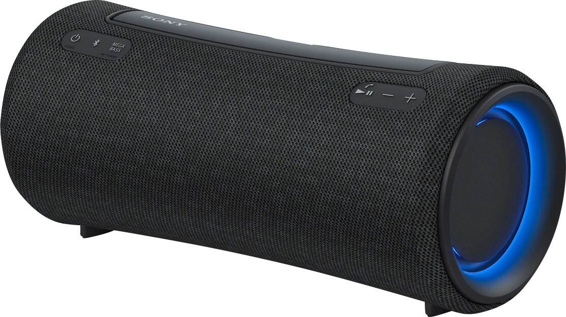 Angle. Sony - XG300 Portable Waterproof and Dustproof Bluetooth Speaker - Black.