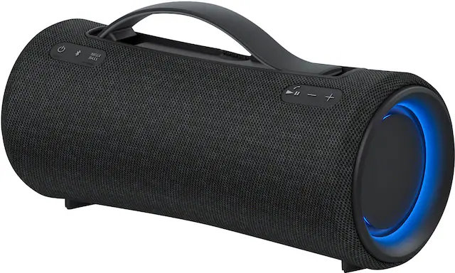 Front. Sony - XG300 Portable Waterproof and Dustproof Bluetooth Speaker - Black.