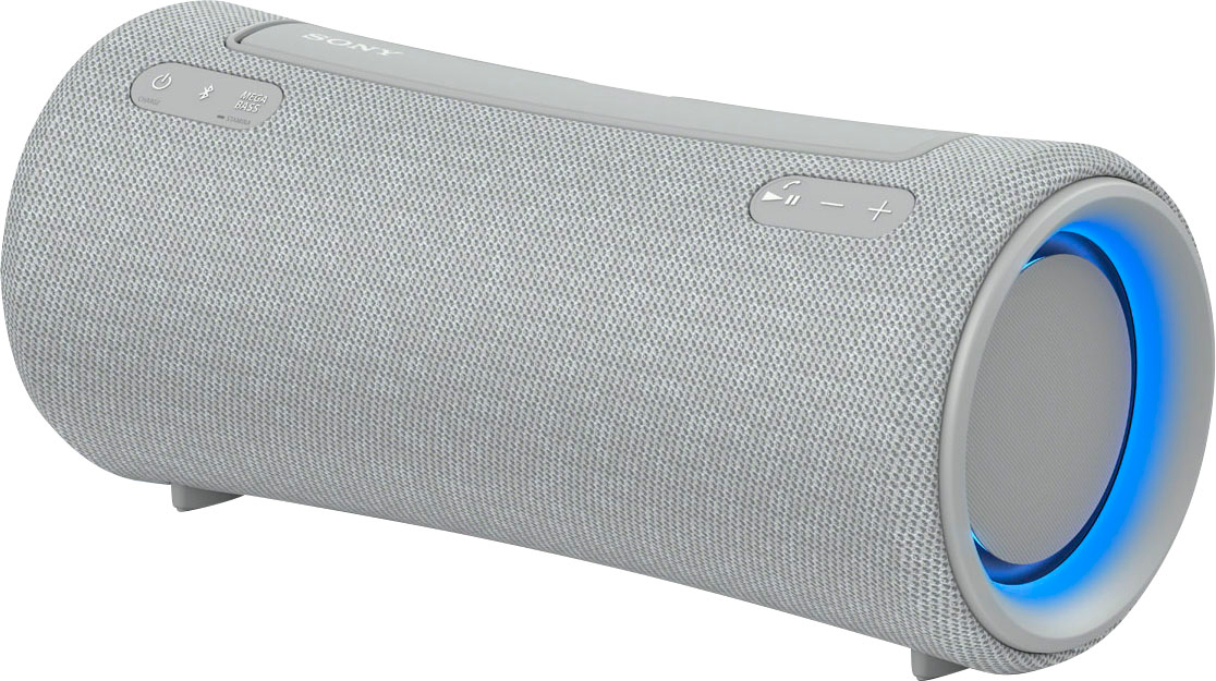 Angle View: Sony - XG300 Portable Waterproof and Dustproof Bluetooth Speaker - Light Gray
