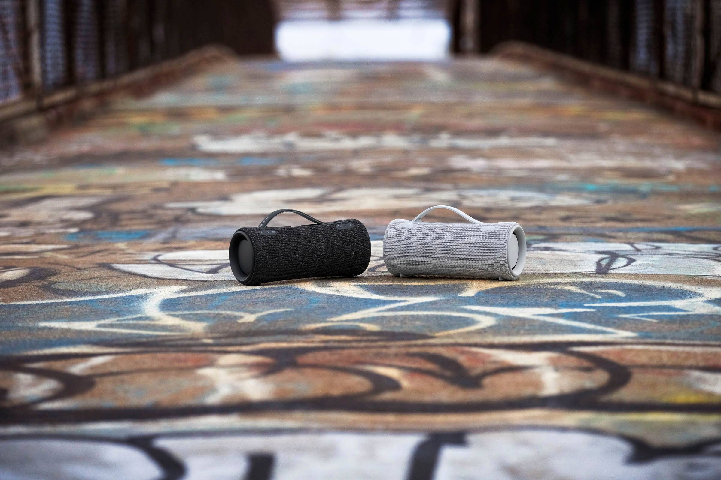 Alt View 12. Sony - XG300 Portable Waterproof and Dustproof Bluetooth Speaker - Light Gray.