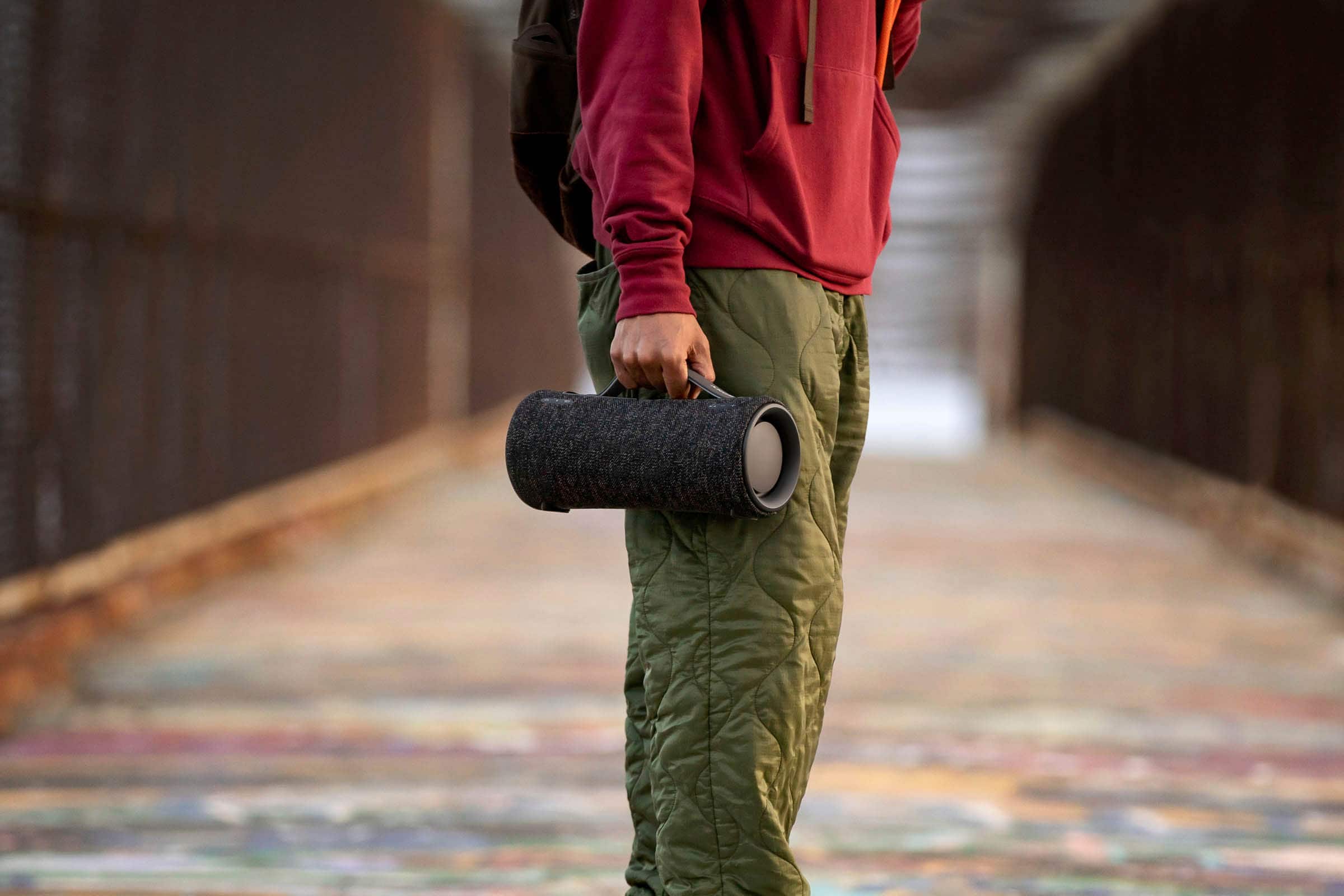 Alt View 16. Sony - XG300 Portable Waterproof and Dustproof Bluetooth Speaker - Light Gray.