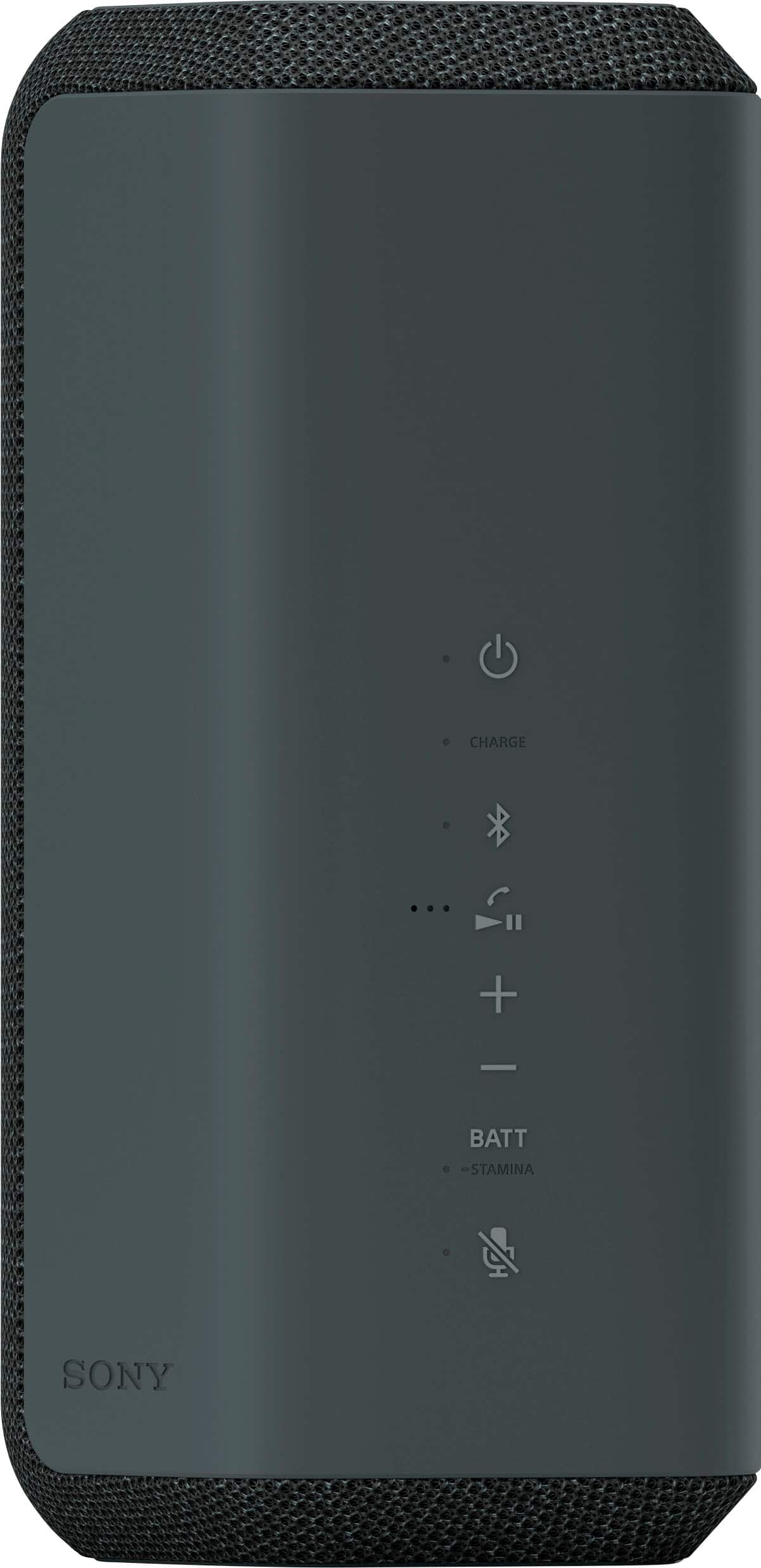 Left. Sony - XE300 Portable Waterproof and Dustproof Bluetooth Speaker - Black.