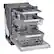 Alt View 16. LG - 24" Top Control Smart Built-In Stainless Steel Tub Dishwasher with 3rd Rack, QuadWash Pro and 44dba - PrintProof Stainless.