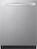 Front. LG - 24" Top Control Smart Built-In Stainless Steel Tub Dishwasher with 3rd Rack, QuadWash Pro and 42dba - PrintProof Stainless Steel.