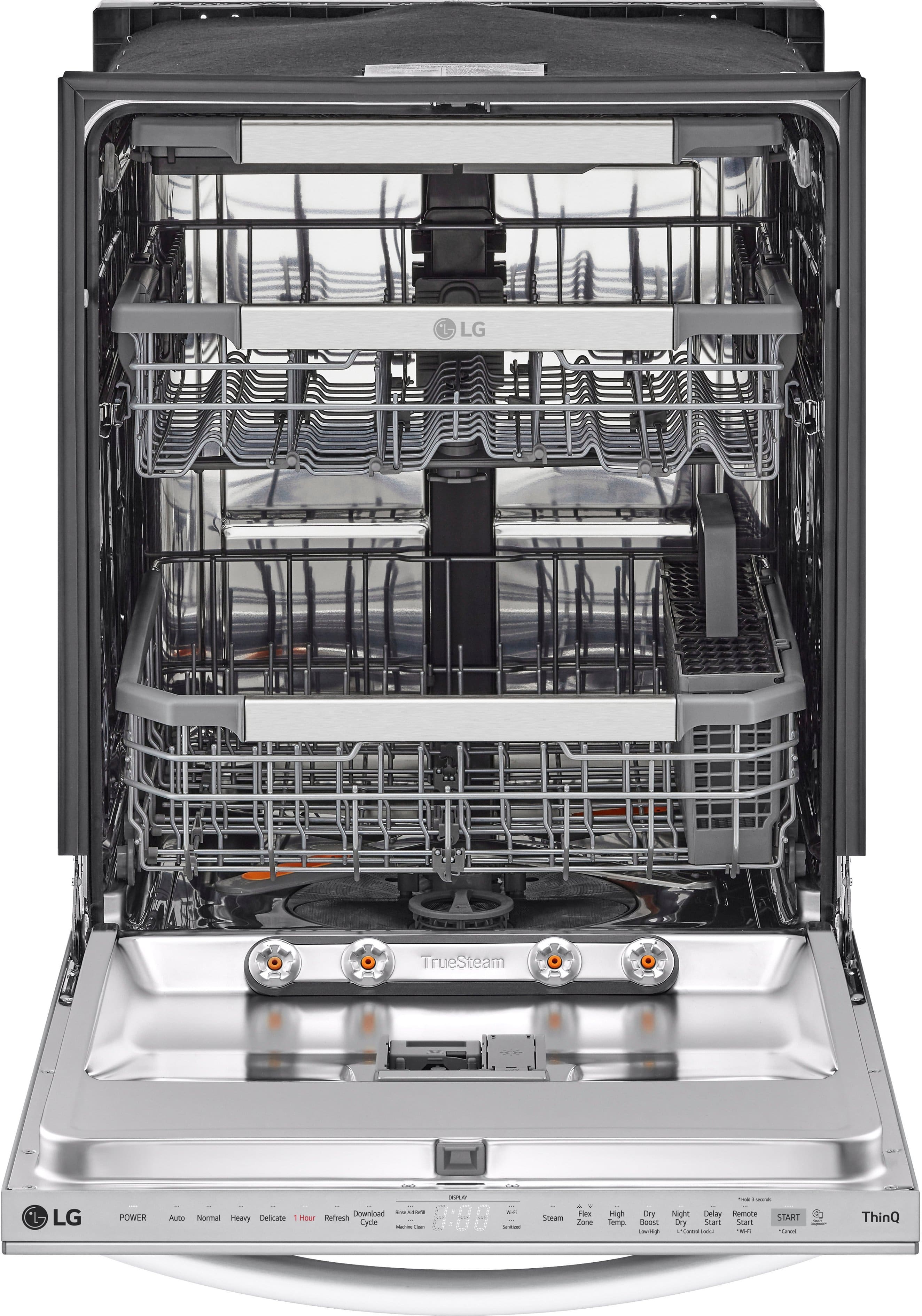 Alt View 11. LG - 24" Top Control Smart Built-In Stainless Steel Tub Dishwasher with 3rd Rack, QuadWash Pro and 42dba - PrintProof Stainless.
