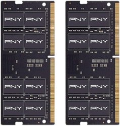 PNY - Performance 16GB (2x8GB) 2400Hz DDR4 DRAM 2400Hz  CL17 So-DIMM Notebook Memory Kit with Dual Channel - Black - Front_Zoom