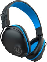 JLab - JBuddies Pro Wireless Over-Ear Kids Headphone - Black/Blue - Front_Zoom