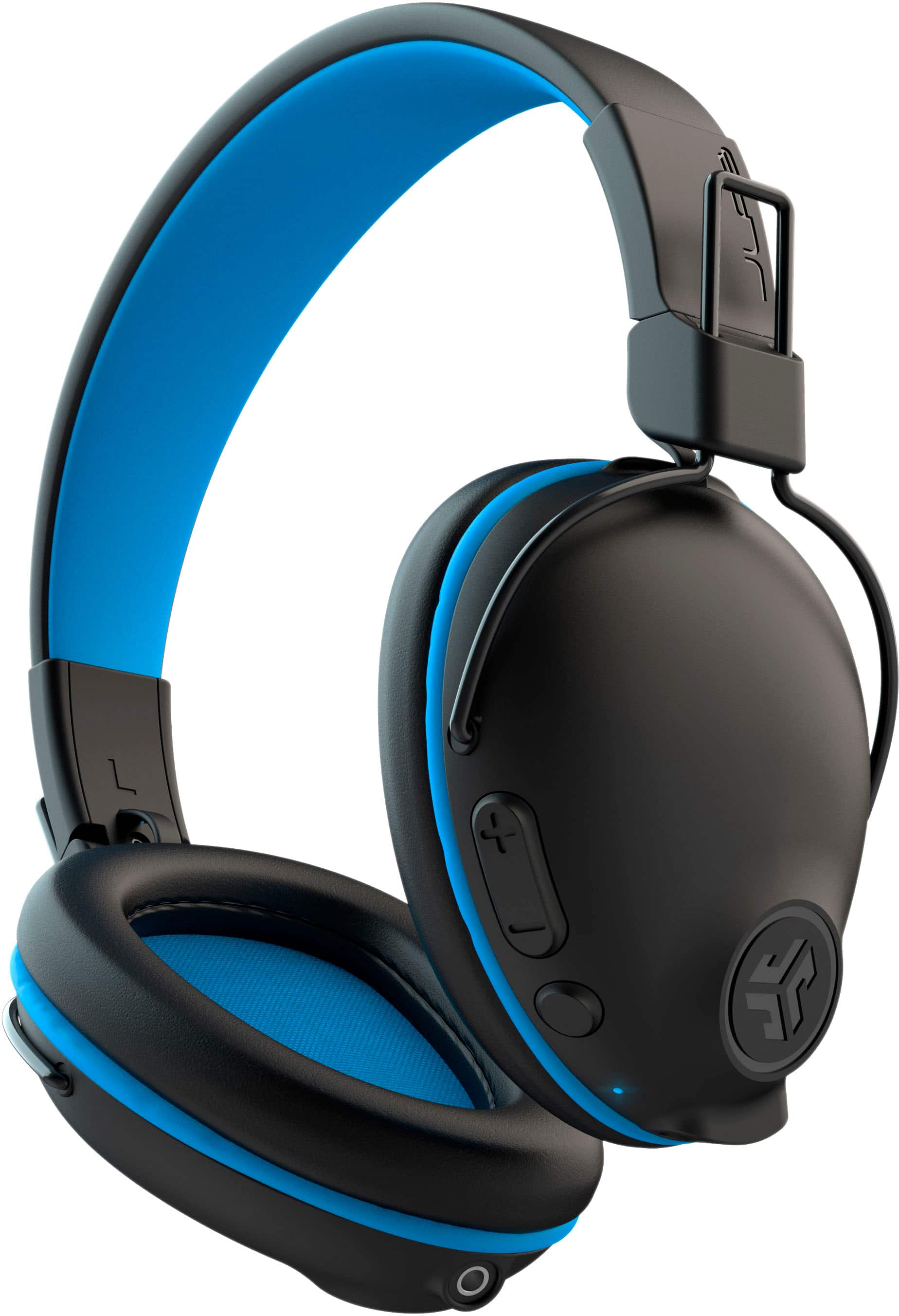 Left. JLab - JBuddies Pro Wireless Over-Ear Kids Headphone - Black/Blue.