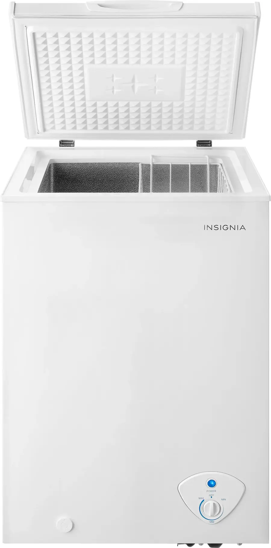 Alt View 11. Insignia™ - 3.5 Cu. Ft. Garage-Ready Chest Freezer - White.