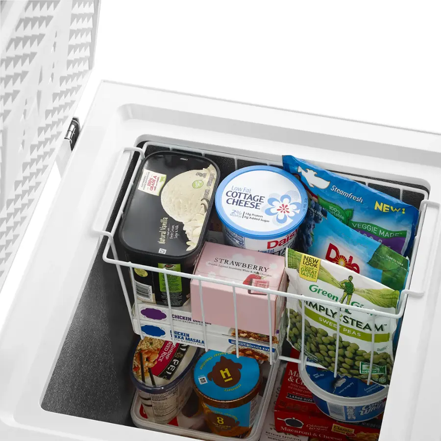 Alt View 16. Insignia™ - 3.5 Cu. Ft. Garage-Ready Chest Freezer - White.