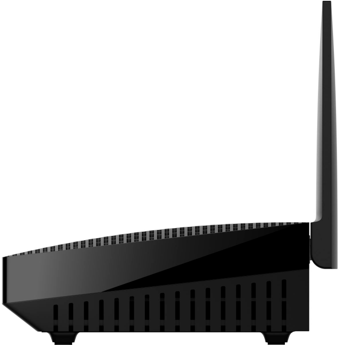Left View: Linksys - WiFi 5 Router Dual-Band AC1200 - Black