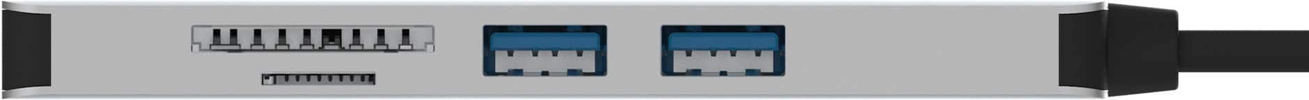 Alt View 14. j5create - USB-C Multi-Adapter for Surface Pro 8 - Silver.