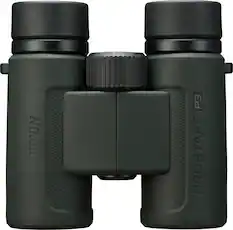 Angle. Nikon - PROSTAFF P3 10X30 Waterproof Binoculars - Green.