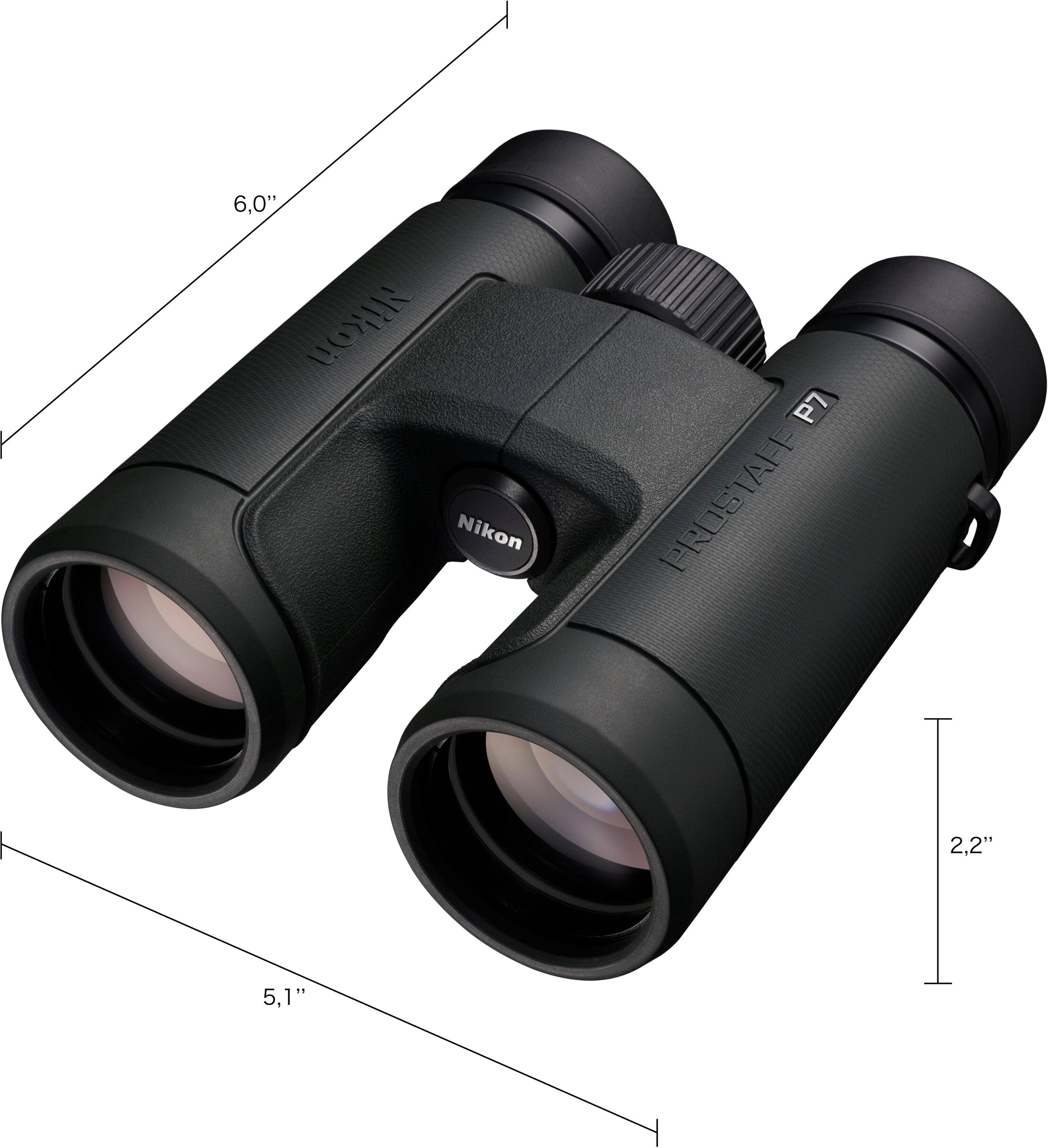 Left. Nikon - PROSTAFF P7 8X42 Waterproof Binoculars - Green.
