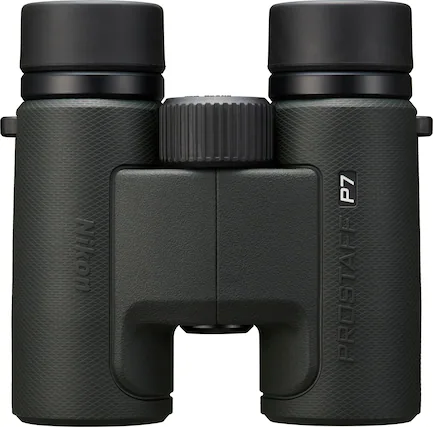 Angle. Nikon - PROSTAFF P7 10X30 Waterproof Binoculars - Green.
