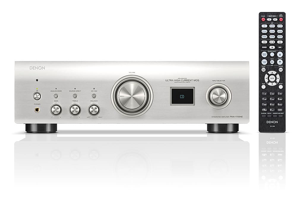 Denon PMANE W 2.0 Ch Integrated Amplifier Silver PMANESP   Best  Buy