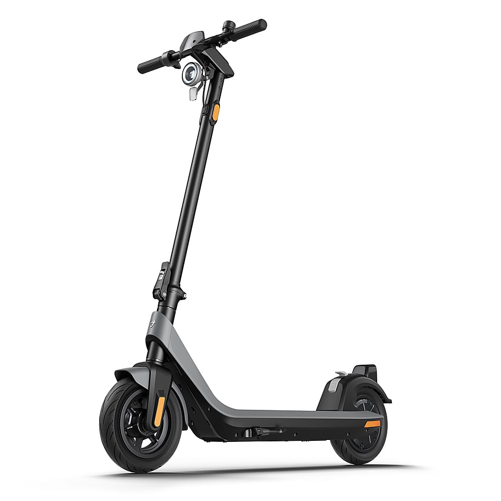 Angle. NIU - KQi2 Pro Foldable Electric Kick Scooter w/ 25 mi Max Operating Range & 17.4 mph Max Speed - Grey.