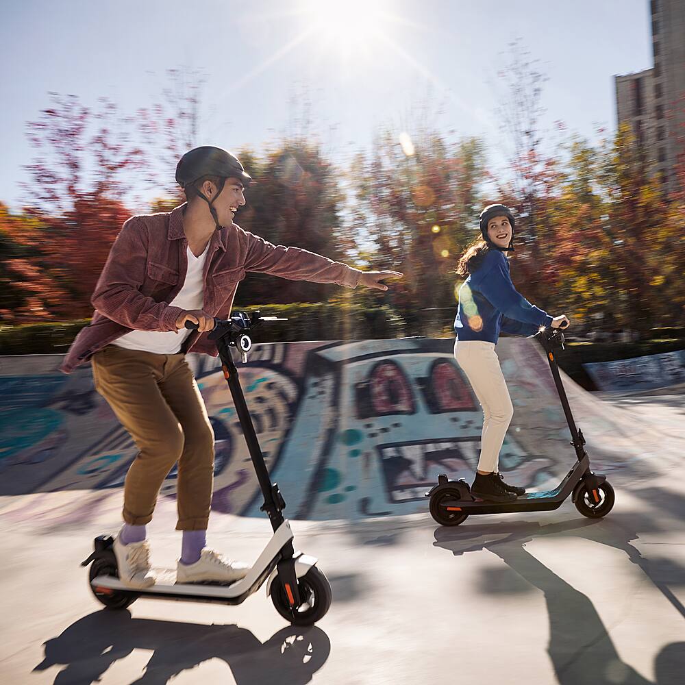 Alt View 15. NIU - KQi2 Pro Foldable Electric Kick Scooter w/ 25 mi Max Operating Range & 17.4 mph Max Speed - Grey.