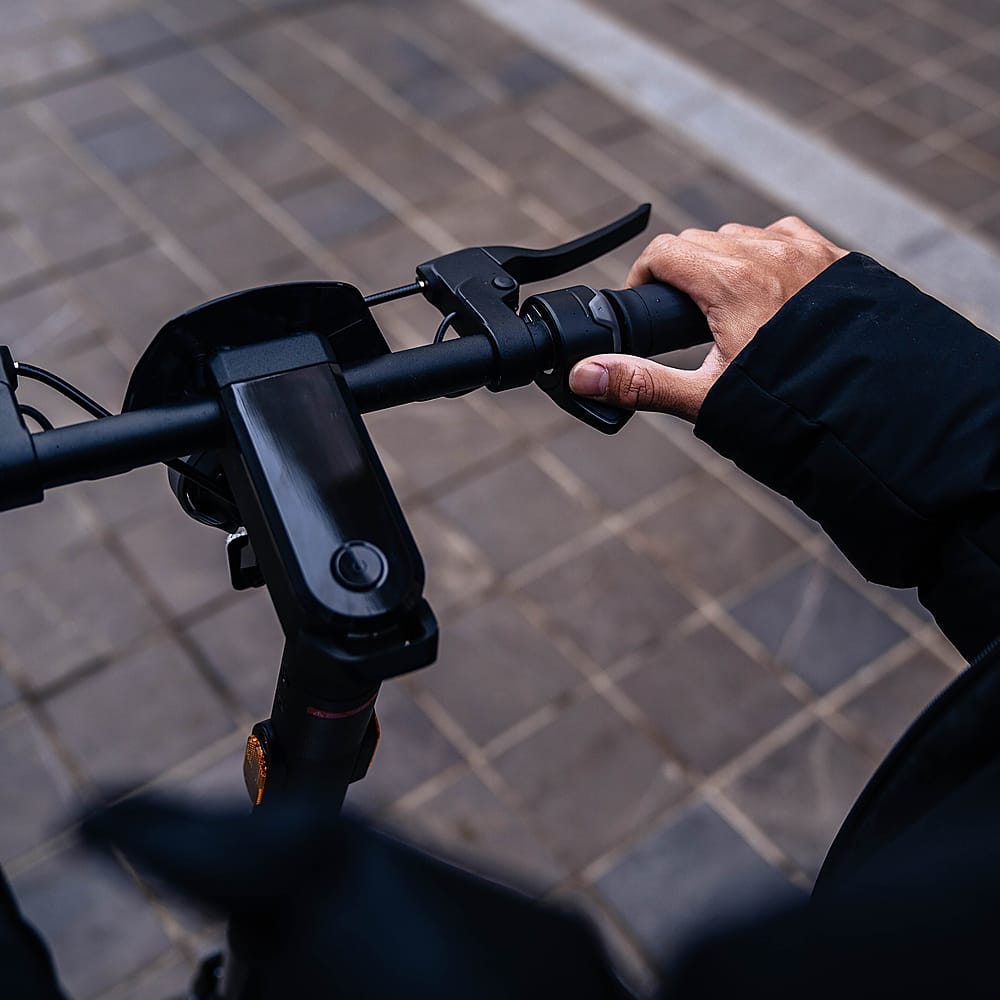 Alt View 13. NIU - KQi3 Pro Foldable Electric Kick Scooter w/ 31 mi Max Operating Range & 20 mph Max Speed - Black.