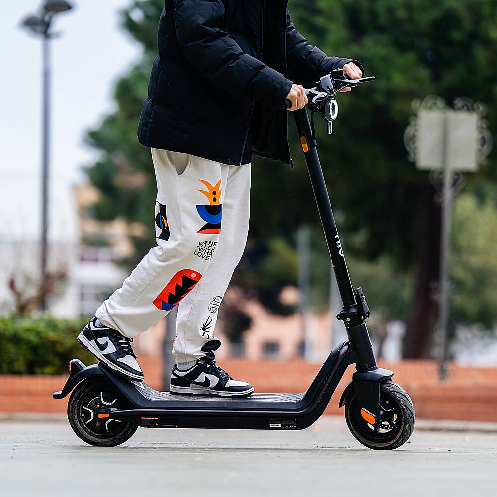 Alt View 14. NIU - KQi3 Pro Foldable Electric Kick Scooter w/ 31 mi Max Operating Range & 20 mph Max Speed - Black.
