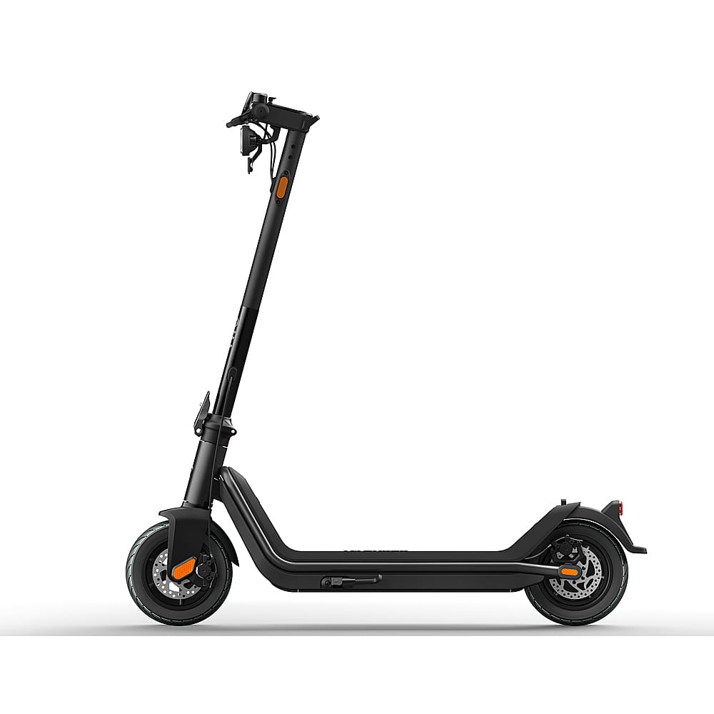 Left. NIU - KQi3 Pro Foldable Electric Kick Scooter w/ 31 mi Max Operating Range & 20 mph Max Speed - Black.