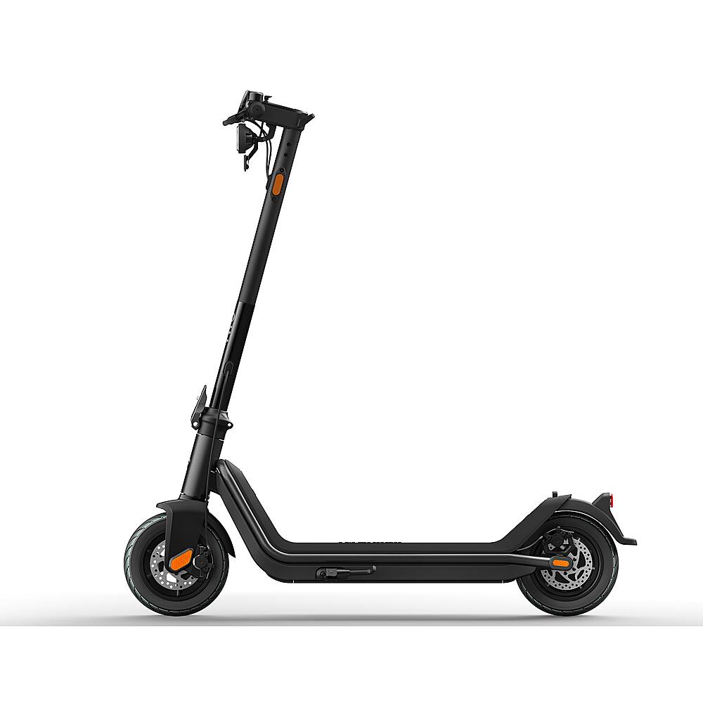 Left. NIU - KQi3 Pro Foldable Electric Kick Scooter w/ 31 mi Max Operating Range & 20 mph Max Speed - Black.
