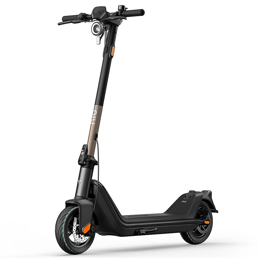 Angle. NIU - KQi3 Pro Foldable Electric Kick Scooter w/ 31 mi Max Operating Range & 20 mph Max Speed - Rosegold.