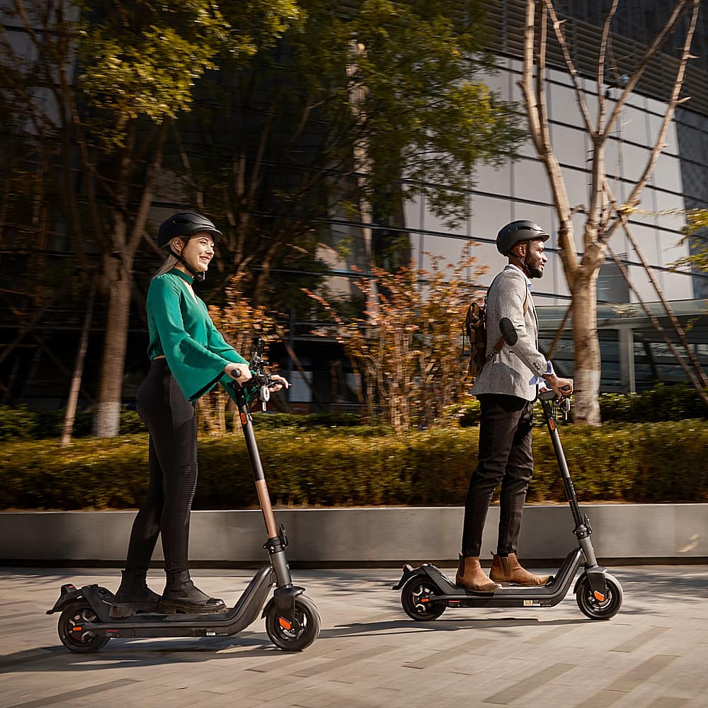 Alt View 14. NIU - KQi3 Pro Foldable Electric Kick Scooter w/ 31 mi Max Operating Range & 20 mph Max Speed - Rosegold.