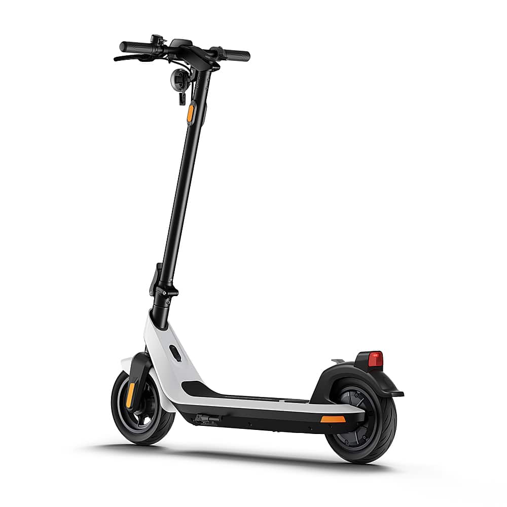 Alt View 11. NIU - KQi2 Pro Foldable Electric Kick Scooter w/ 25 mi Max Operating Range & 17.4 mph Max Speed - White.
