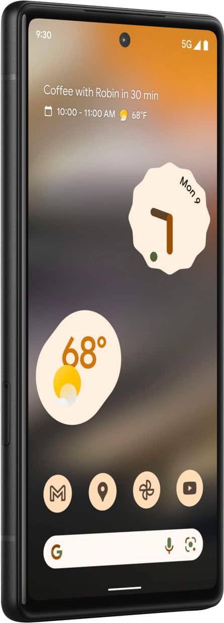 9:30 AM: Coffee with Robin in 30 minutes. 10:00 - 11:00 AM. 68°F. Mon. 9 68°F. M&F.