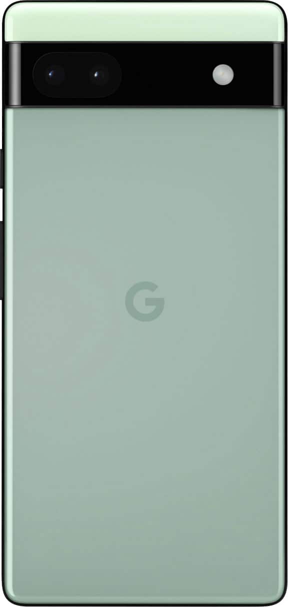 Back. Google - Geek Squad Certified Refurbished Pixel 6a 128GB (Unlocked) - Sage.